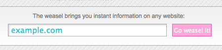 Abouthisite input field