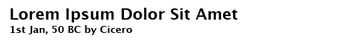 Example blog headline