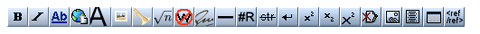 Wikipedia article editor toolbar