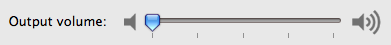 osx volume slider