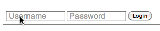 form field arrow cursor